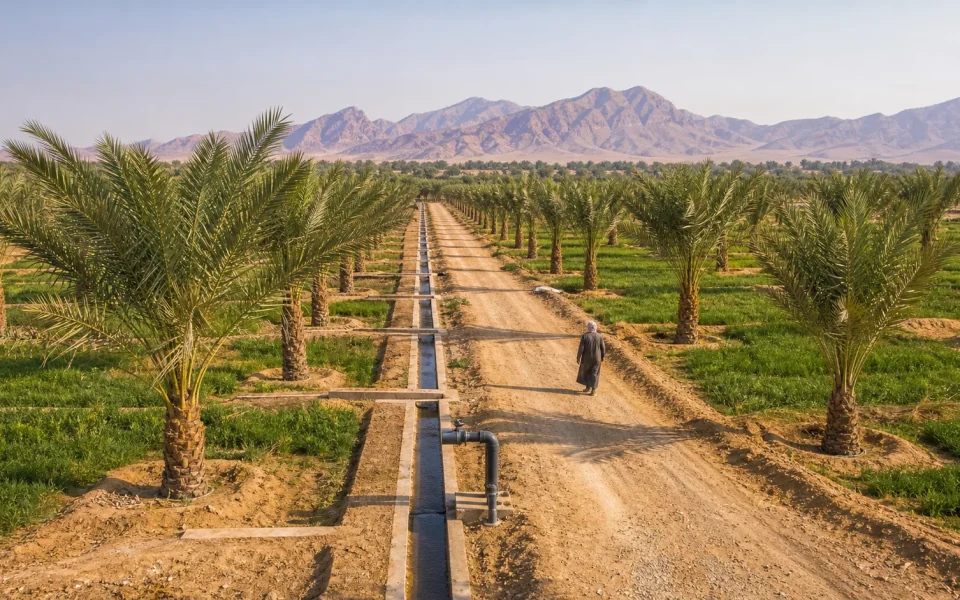 Palm Cultivation Projects — illustrative editorial visual